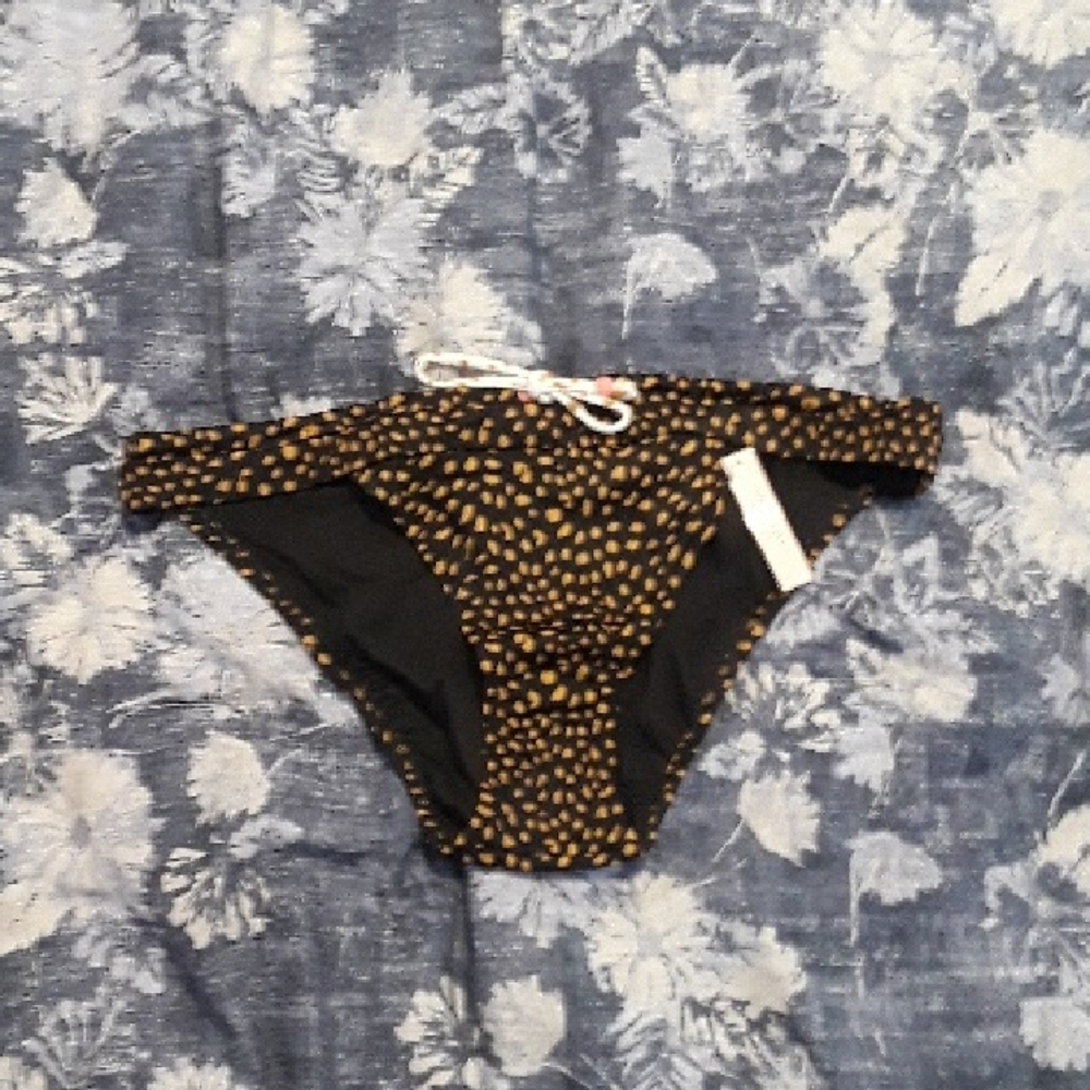 Victoria's Secret Black and Gold Bikini Bottom